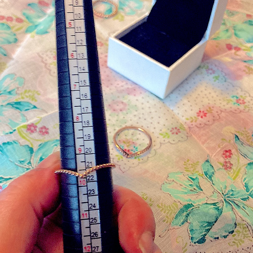 14K rose gold/925 Authentic Pandora Rings,unworn SIzes 10&10.5 buy 1 or both - Picture 10 of 11